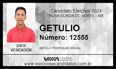 Candidato GETULIO 2024 - NOVA OLINDA DO NORTE - Eleições