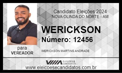 Candidato WERICKSON 2024 - NOVA OLINDA DO NORTE - Eleições