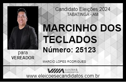 Candidato MARCINHO DOS TECLADOS 2024 - TABATINGA - Eleições