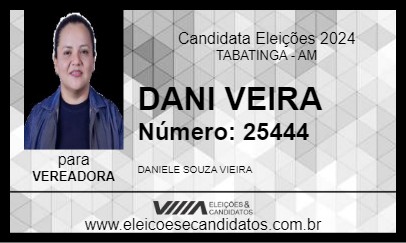 Candidato DANI VEIRA 2024 - TABATINGA - Eleições