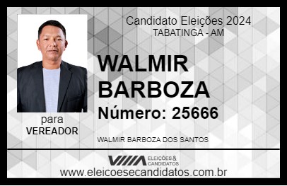 Candidato WALMIR BARBOZA 2024 - TABATINGA - Eleições