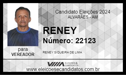 Candidato RENEY 2024 - ALVARÃES - Eleições