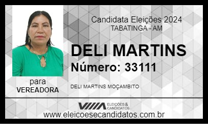 Candidato DELI MARTINS 2024 - TABATINGA - Eleições