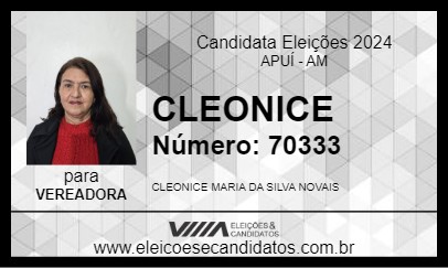 Candidato CLEONICE 2024 - APUÍ - Eleições