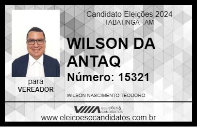 Candidato WILSON TEODORO 2024 - TABATINGA - Eleições