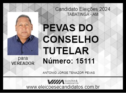 Candidato PEVAS 2024 - TABATINGA - Eleições