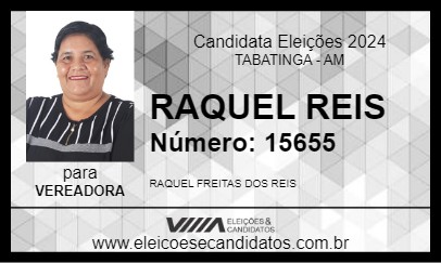 Candidato RAQUEL REIS 2024 - TABATINGA - Eleições