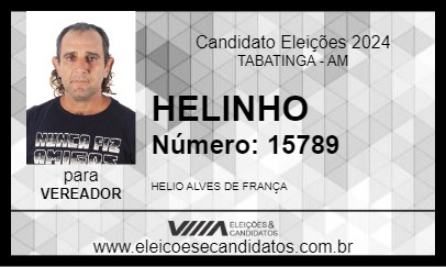 Candidato HELINHO 2024 - TABATINGA - Eleições