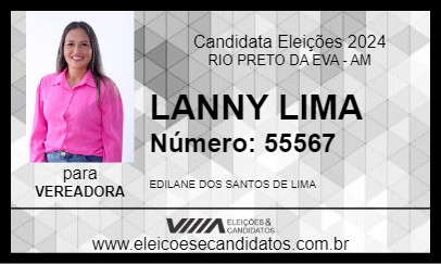 Candidato LANNY LIMA 2024 - RIO PRETO DA EVA - Eleições