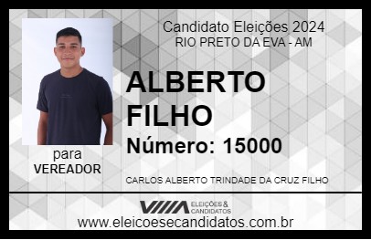 Candidato ALBERTO FILHO 2024 - RIO PRETO DA EVA - Eleições