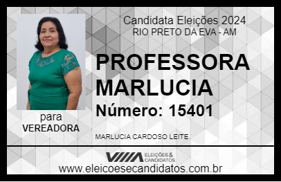 Candidato PROFESSORA MARLUCIA 2024 - RIO PRETO DA EVA - Eleições