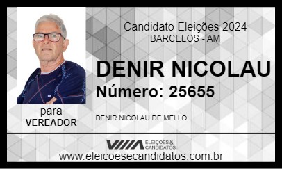 Candidato DENIR NICOLAU 2024 - BARCELOS - Eleições