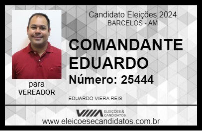 Candidato COMANDANTE EDUARDO 2024 - BARCELOS - Eleições