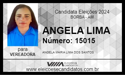 Candidato ANGELA LIMA 2024 - BORBA - Eleições