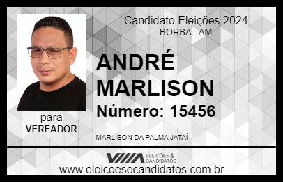 Candidato ANDRÉ MARLISON 2024 - BORBA - Eleições