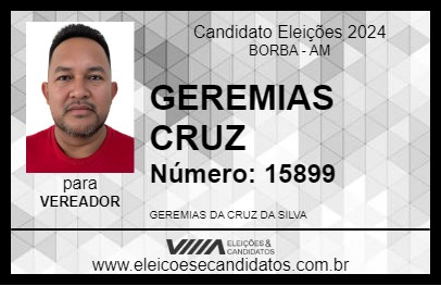 Candidato GEREMIAS CRUZ 2024 - BORBA - Eleições