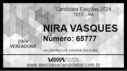 Candidato NIRA VASQUES 2024 - TEFÉ - Eleições