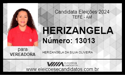 Candidato HERIZANGELA 2024 - TEFÉ - Eleições