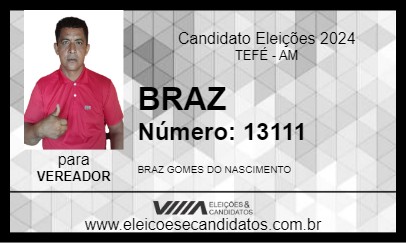 Candidato BRAZ 2024 - TEFÉ - Eleições