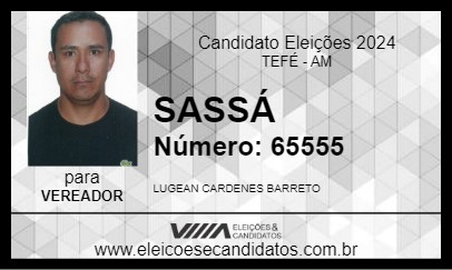 Candidato SASSÁ 2024 - TEFÉ - Eleições