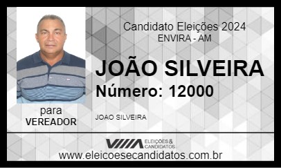 Candidato JOÃO SILVEIRA 2024 - ENVIRA - Eleições