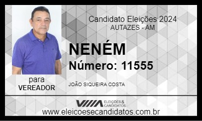 Candidato NENÉM 2024 - AUTAZES - Eleições