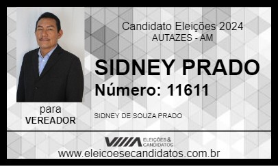 Candidato SIDNEY PRADO  2024 - AUTAZES - Eleições