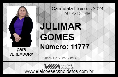 Candidato JULIMAR GOMES  2024 - AUTAZES - Eleições