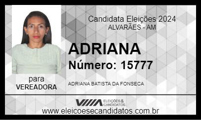 Candidato ADRIANA 2024 - ALVARÃES - Eleições