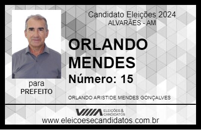 Candidato ORLANDO MENDES 2024 - ALVARÃES - Eleições