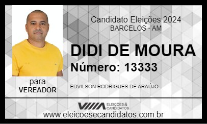 Candidato DIDI DE MOURA 2024 - BARCELOS - Eleições