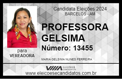 Candidato PROFESSORA GELSIMA 2024 - BARCELOS - Eleições