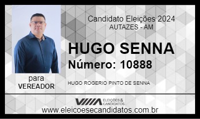 Candidato HUGO SENNA 2024 - AUTAZES - Eleições