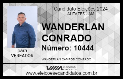 Candidato WANDERLAN CONRADO 2024 - AUTAZES - Eleições