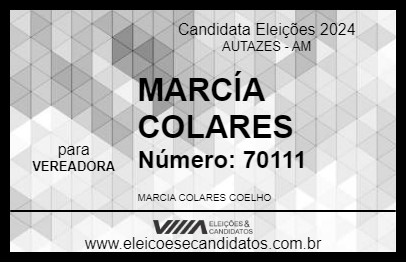 Candidato MARCÍA COLARES 2024 - AUTAZES - Eleições