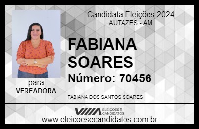 Candidato FABIANA SOARES 2024 - AUTAZES - Eleições