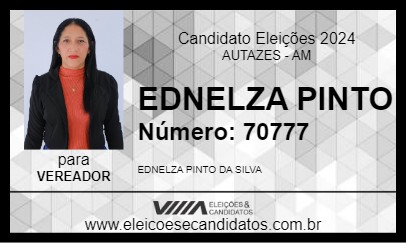 Candidato EDNELZA PINTO 2024 - AUTAZES - Eleições