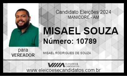 Candidato MISAEL SOUZA 2024 - MANICORÉ - Eleições