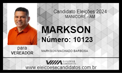 Candidato MARKSON 2024 - MANICORÉ - Eleições