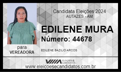 Candidato EDILENE MURA 2024 - AUTAZES - Eleições