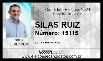 Candidato SILAS RUIS 2024 - CAAPIRANGA - Eleições