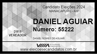 Candidato DANIEL AGUIAR 2024 - MANACAPURU - Eleições