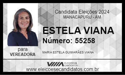 Candidato ESTELA VIANA 2024 - MANACAPURU - Eleições