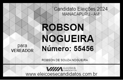 Candidato ROBSON NOGUEIRA 2024 - MANACAPURU - Eleições