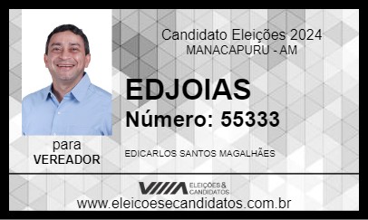 Candidato EDJOIAS 2024 - MANACAPURU - Eleições