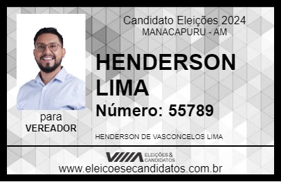 Candidato HENDERSON LIMA 2024 - MANACAPURU - Eleições