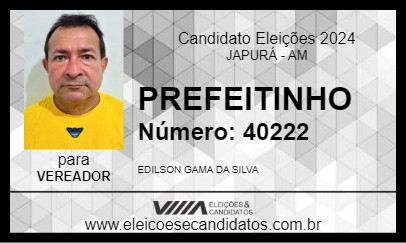 Candidato PREFEITINHO 2024 - JAPURÁ - Eleições