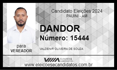 Candidato DANDOR 2024 - PAUINI - Eleições