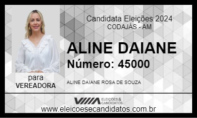 Candidato ALINE ROSA 2024 - CODAJÁS - Eleições