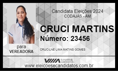 Candidato CRUCI MARTINS 2024 - CODAJÁS - Eleições